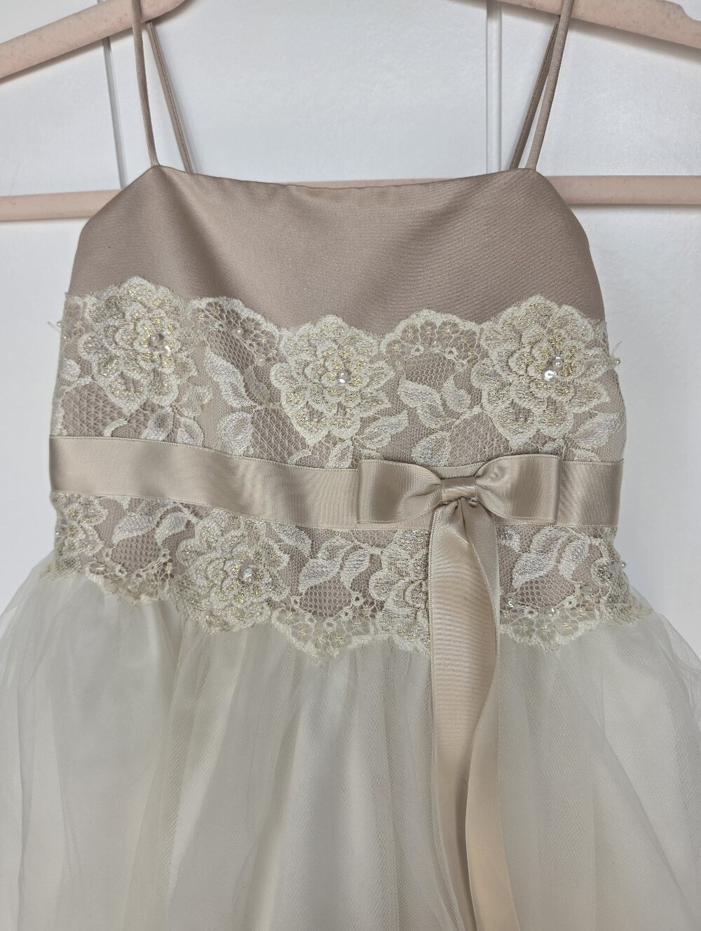 David’s Bridal 3T Flower Girl Dress - Picture 2 of 9